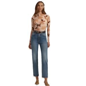 Favorite Daughter THE VALENTINA SUPER HIGH RISE STRAIGHT Leg in Maui size 25 i11